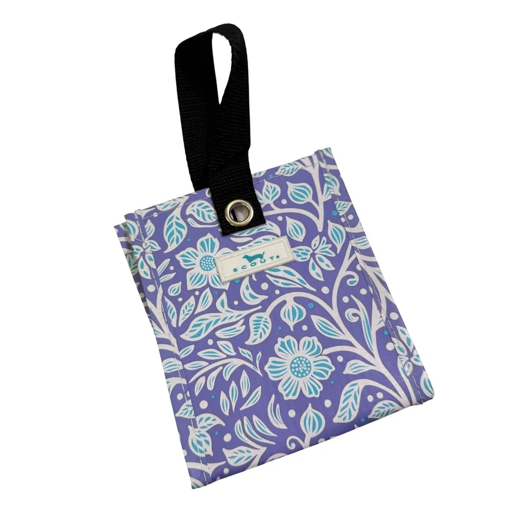 SCOUT Bags Mini Square XS Gift Bag in Purple Floral Best Buds Reusable